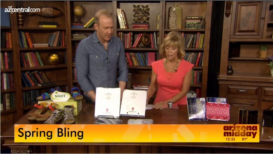 THOMPSON TEE FEATURED ON ARIZONA MIDDAY ALONGSIDE EMPIRE BY TRUMP AND KENNETH COLE SMART WATCH WITH JOSH MCBRIDE!