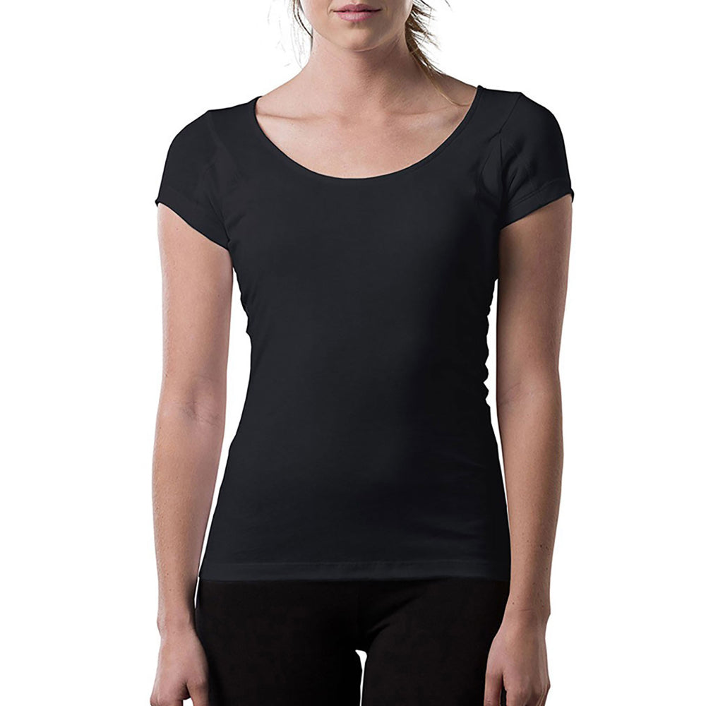 Women's Sweat Proof Undershirt - Original Fit Scoop Neck Pack of 4