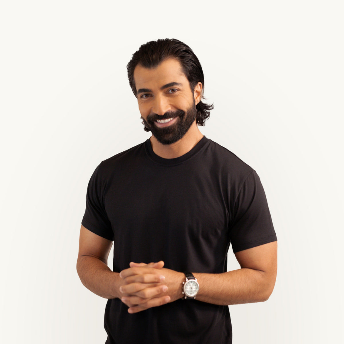 Men’s LUX Supima Black T-Shirt With Odor Shield™