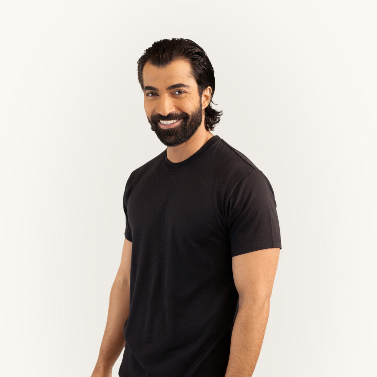 Men’s LUX Supima Black T-Shirt With Odor Shield™
