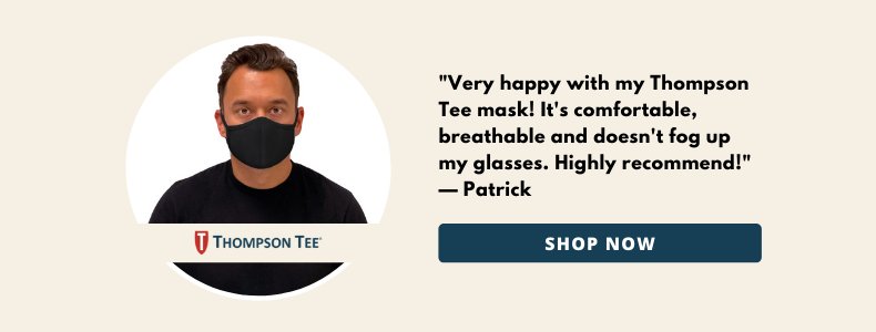 thompson tee face masks prevent glasses fogging