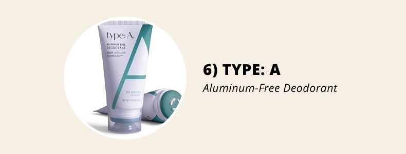 type a natural deodorant cream