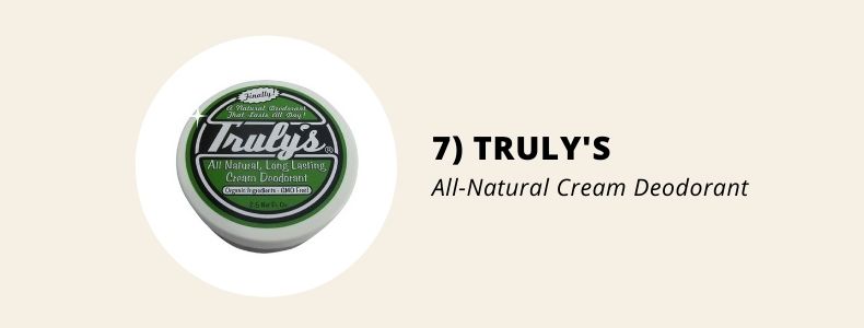 truly's natural deodorant