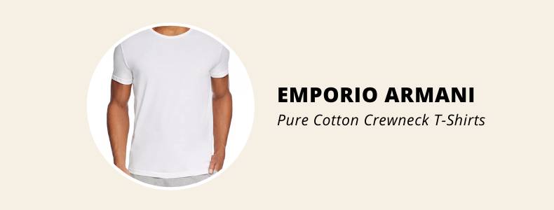 Emporio Armani Pure Cotton Crewneck T-Shirt