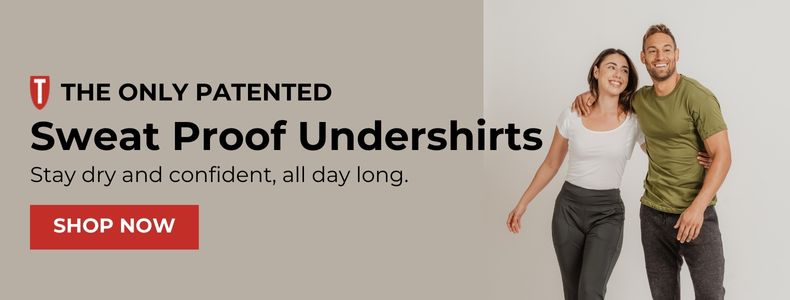 Shop Thompson Tee's Sweat Proof Undershirts for Men and Women that Stop Excessive Sweat