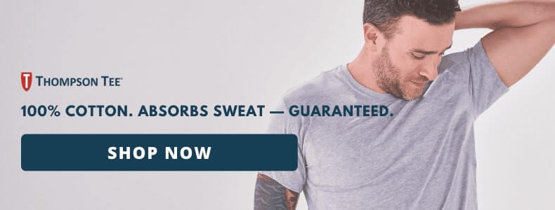 How to Get Sweat Stains Out of Shirts with Thompson Tee