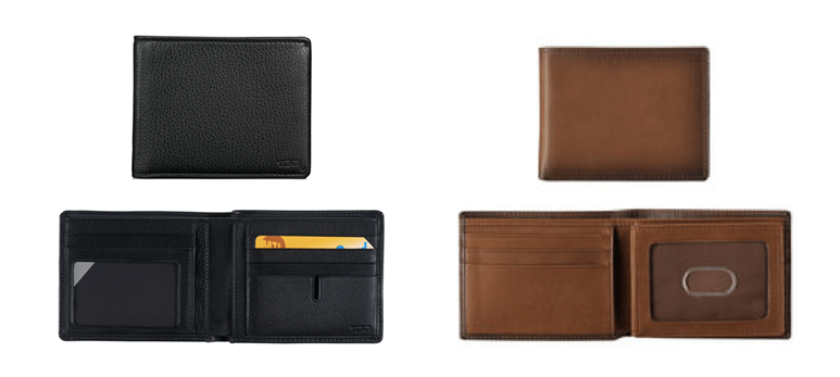 Tumi ID Lock Global Double Billfold Wallet or Johnston & Murphy Flip Billfold Wallet